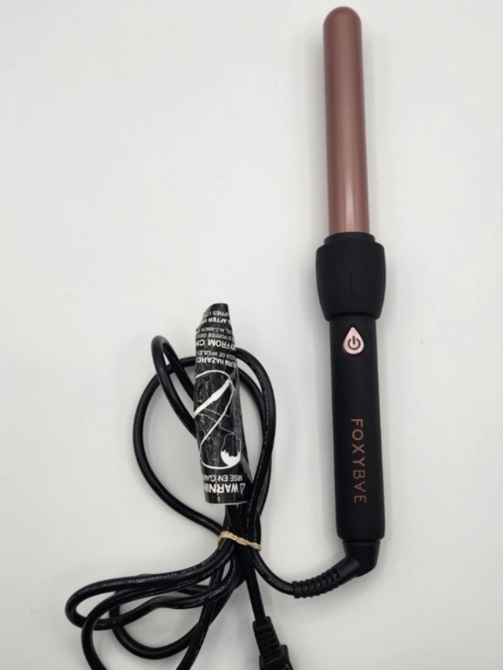 FOXYBY Rose Gold Mini Curling Wand for Women